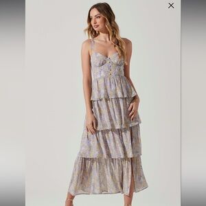 ASTR Midsummer Floral Tiered Maxi Dress